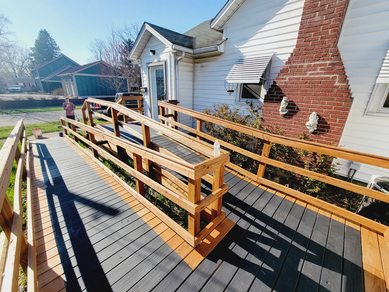 Completed Brickyard accessibility ramp and exterior access improvement